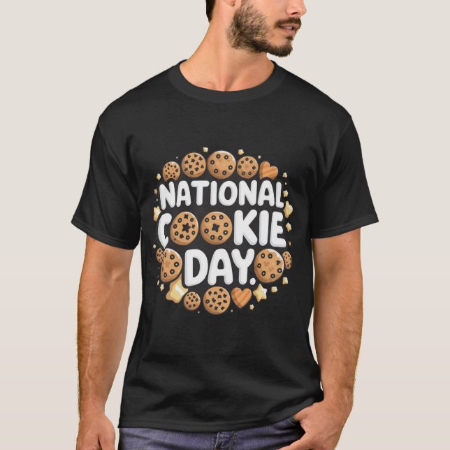 Camiseta Design de Dia Nacional de Cookie (Frente)