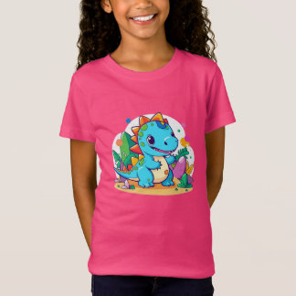 Camiseta Design de Dinossauro Bonito