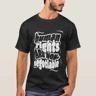 Camiseta Design de Direitos Humanos Retro com Tipografia Br