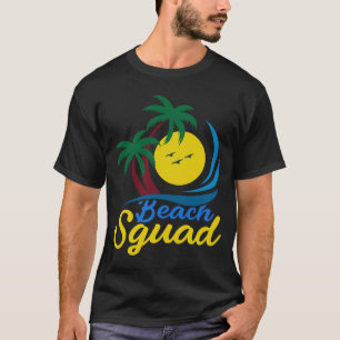 Camiseta Design de Diversão do Beach Squad