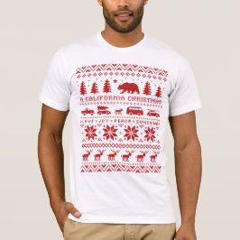 Camiseta Design de doçura de Natal Fofo na Califórnia