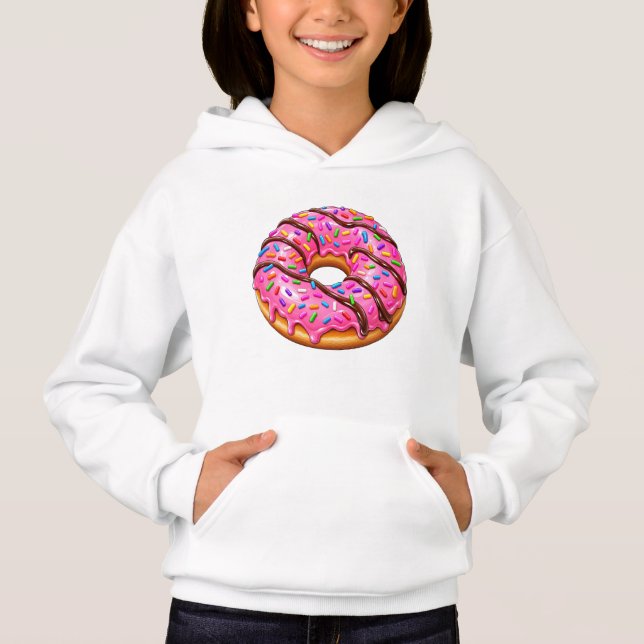 Camiseta Design de Donut Colorido Fofo (Frente)