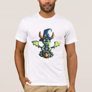 Camiseta Design de Dragão de Halloween