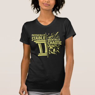 Camiseta Design de Dualidade Fisicamente Estável Mentalment