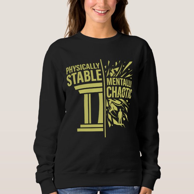 Camiseta Design de Dualidade Fisicamente Estável Mentalment (Frente)