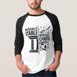 Camiseta Design de Dualidade Fisicamente Estável Mentalment