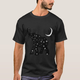 Camiseta Design de Elefante Para As Mulheres Elefante Impre