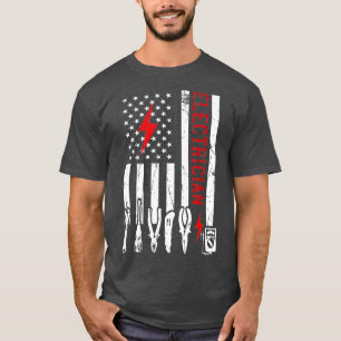 Camiseta Design de eletricismo para homens e desi elétrico 