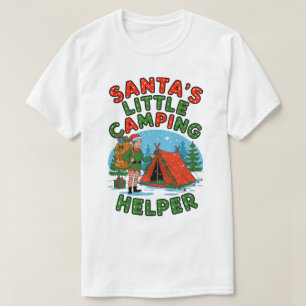Camiseta Design de Elf de Natal do Auxiliar de Acampamento 
