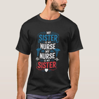 Camiseta Design de Enfermagem para Irmã de Enfermagem Enfer