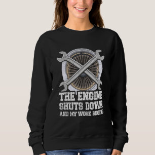 Camiseta Design De Engenharia De Aeronaves Para Mecanismos