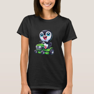 Camiseta Design de Entusiasta de Trator de Pinguim para Jar