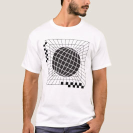 Camiseta Design de Esfera Geométrica Global
