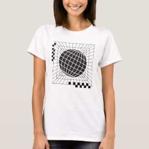 Camiseta Design de Esfera Geométrica Global