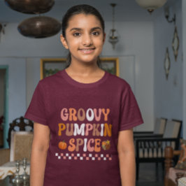 Camiseta Design de Especiarias de Abóbora de outono do outo