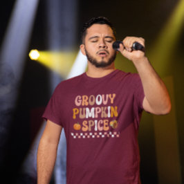 Camiseta Design de Especiarias de Abóbora de outono do outo