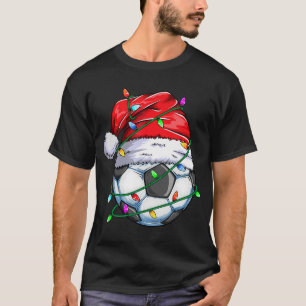 Camiseta Design de esportes de futebol de papai noel de fut
