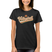 Design de Esportes de Voleibol Retro