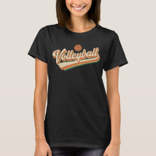 Camiseta Design de Esportes de Voleibol Retro