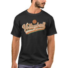 Design de Esportes de Voleibol Retro