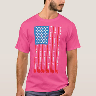 Camiseta Design de Esportes do Clube de Golfe da Bandeira A