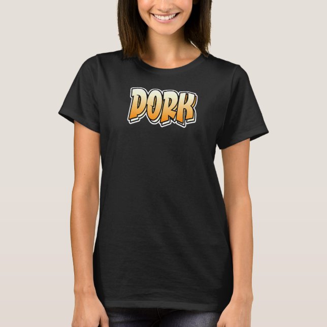 Camiseta Design De Estilo De Grafite Dork Que Diz Dork (Frente)