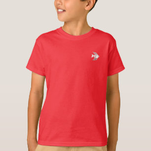 Camiseta Design DE ESTILO DE PEIXE DO MENINO-DO-Camisa