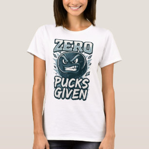 Camiseta Design de fã de esportes humor zero pucks de hóque