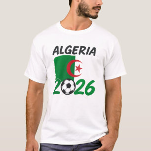 Camiseta Design de Fã de Futebol da Argélia 2026 com Cresce