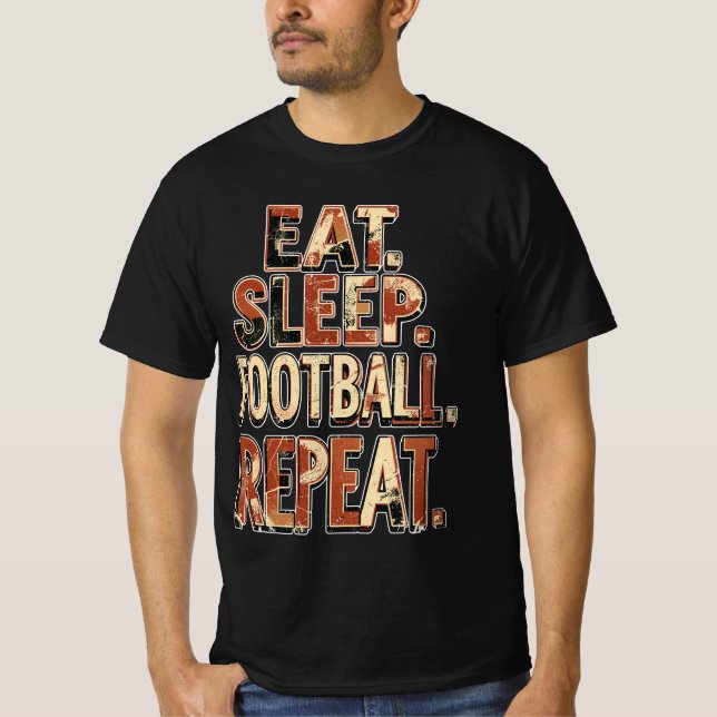 Camiseta Design de fã de futebol retrô | Gráfico de futebol (Frente)