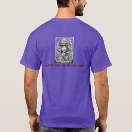 Camiseta Design de Facas e Flores de Lowbrow