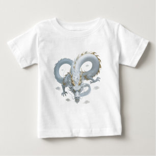 Camiseta Design de Fantasia Artística de Dragão em Ouro Bra