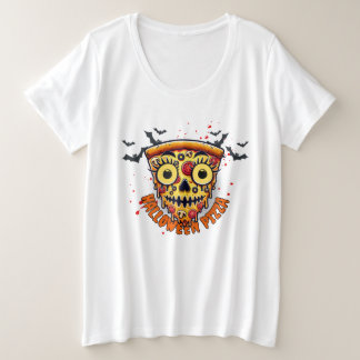 Camiseta Design de Fatia de Pizza de Halloween Spooky