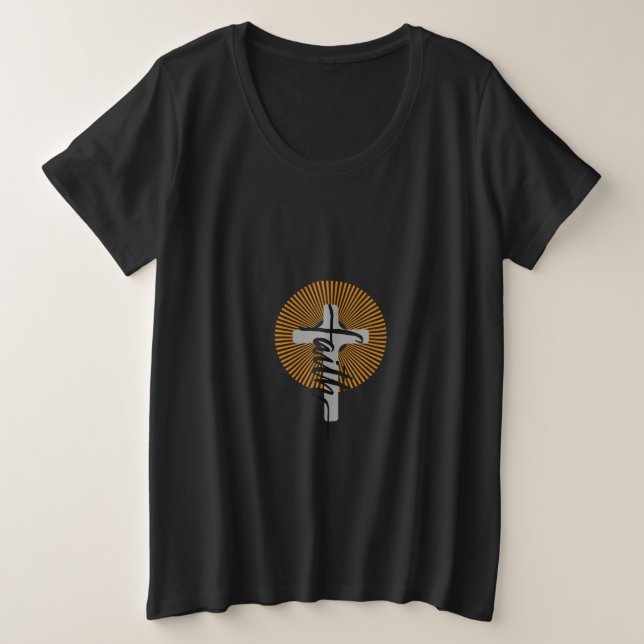 Camiseta design de fé cristã (Frente do Design)