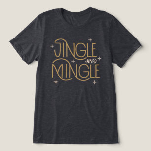 Camiseta Design de Festivo Jingle e Mingle Holiday