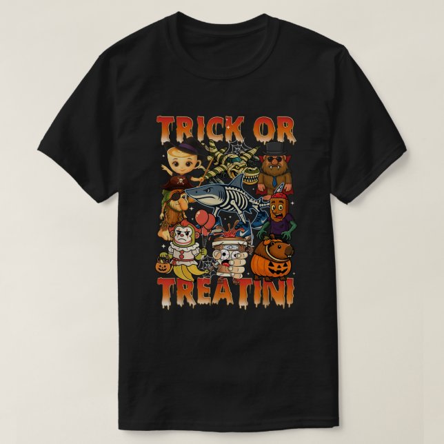 Camiseta Design de Figurino do Brainrot Halloween Italiano (Frente do Design)