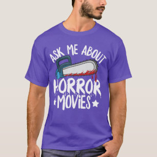 Camiseta Design de Filme de Terror de Halloween para um Fã 