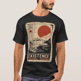 Camiseta Design de Filosofia de Paisagem Zen Existencial