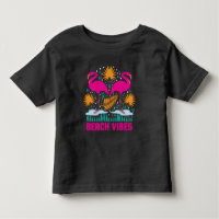 Design de Flamingos Rosa Vibes de Praia
