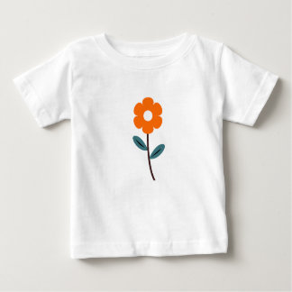 Camiseta design de flor bebê
