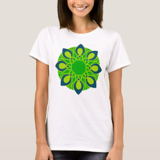 Camiseta design de flor chic oriental