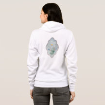 DESIGN DE FLOR DE MULHERES HOODIE