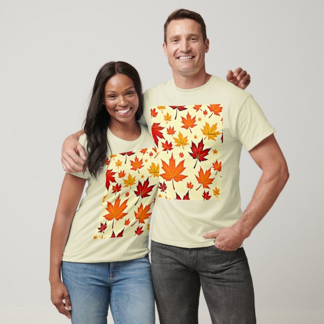 Camiseta Design de Folhagem de Outono Perfeita (Unissex)