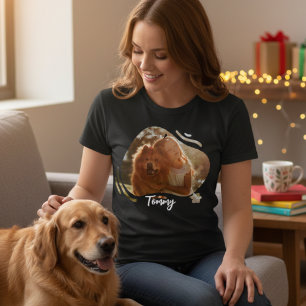 Camiseta Design de Foto de Cachorro Pet Pirata Vintage Retr