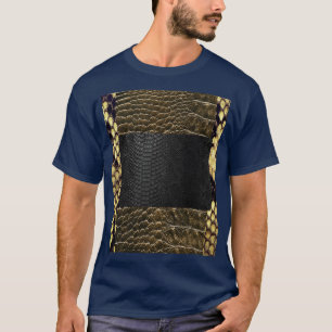 Camiseta Design de Foto de Textura de Moda de Peles cobra