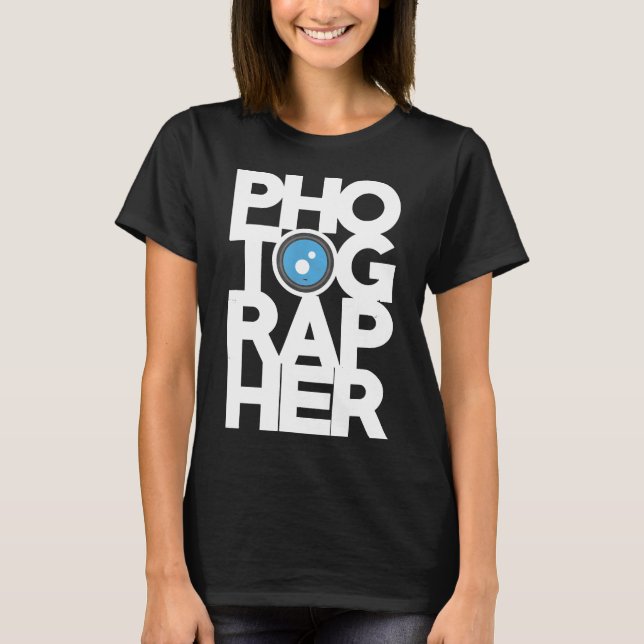 Camiseta Design De Fotografia Blurada Presente Para Ph (Frente)