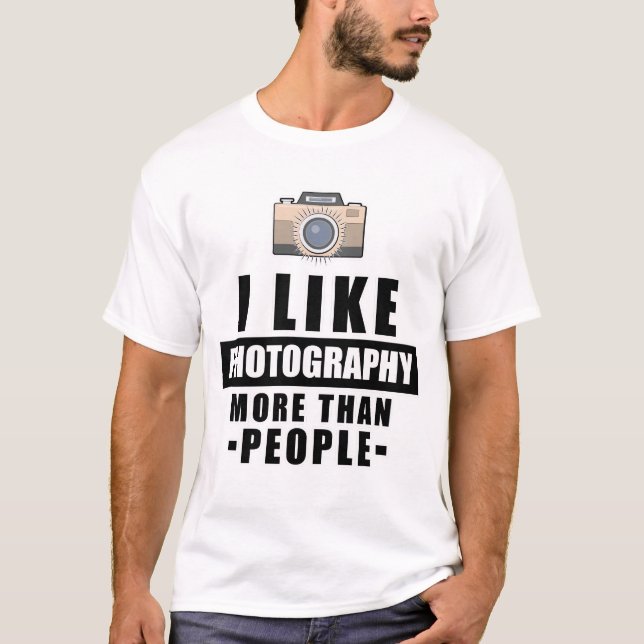 Camiseta Design de Fotografia Divertida (Frente)