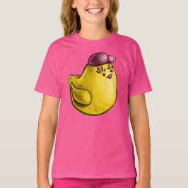 Camiseta Design de frango giro - Páscoa Pintinho amarelo en