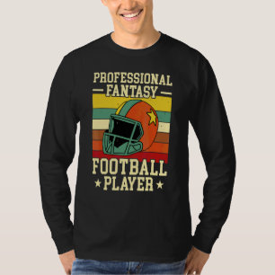 Camiseta Design de Frase de Jogador Profissional de Futebol