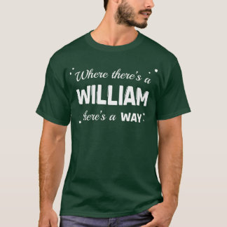 Camiseta Design de frase de nome William para Williams orgu